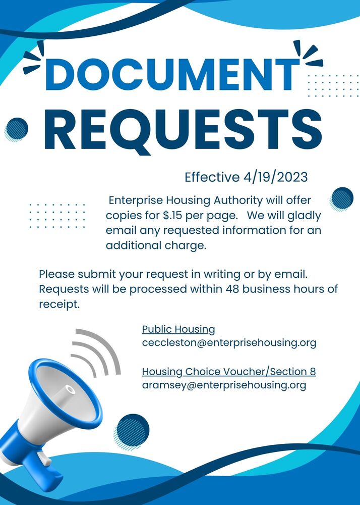 Requesting Documents Policy Reminder