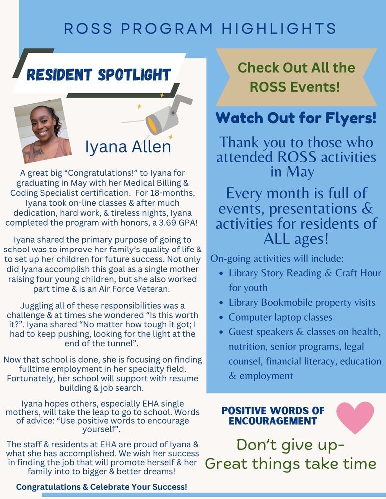 Ross Resident  Spotlight