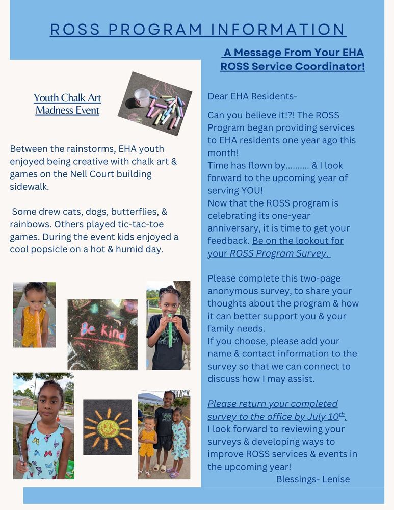 Ross Program Information