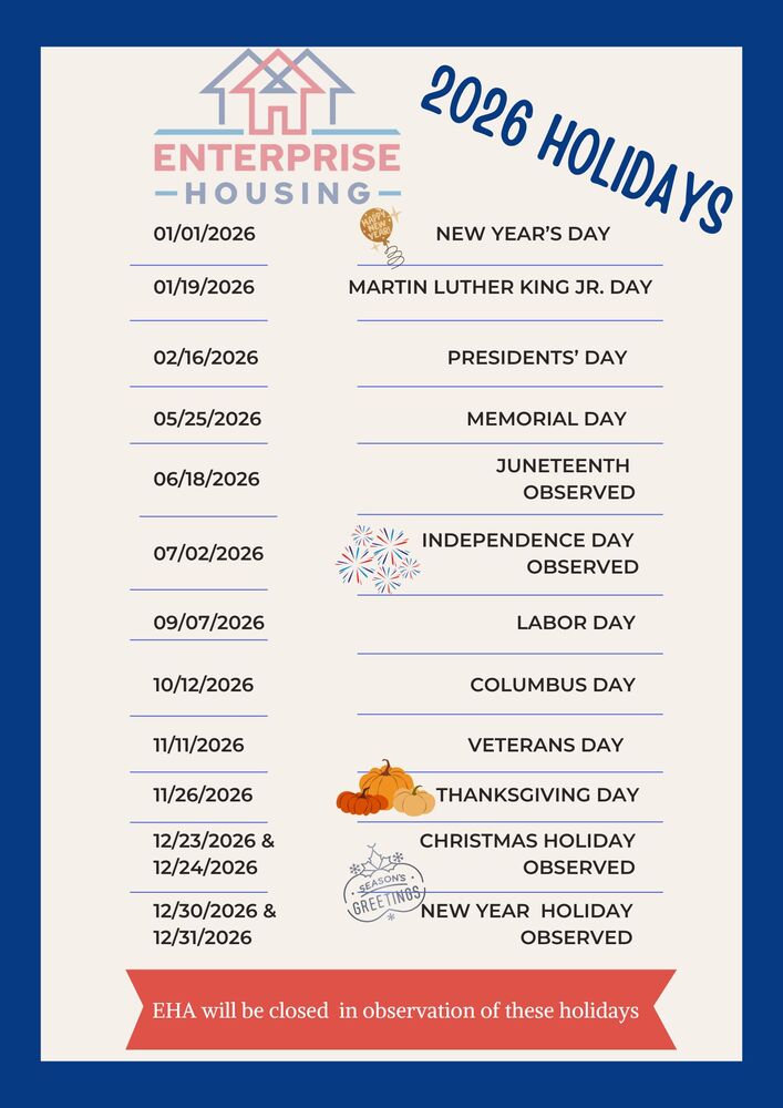 picture of the EHA 2026 holidays 