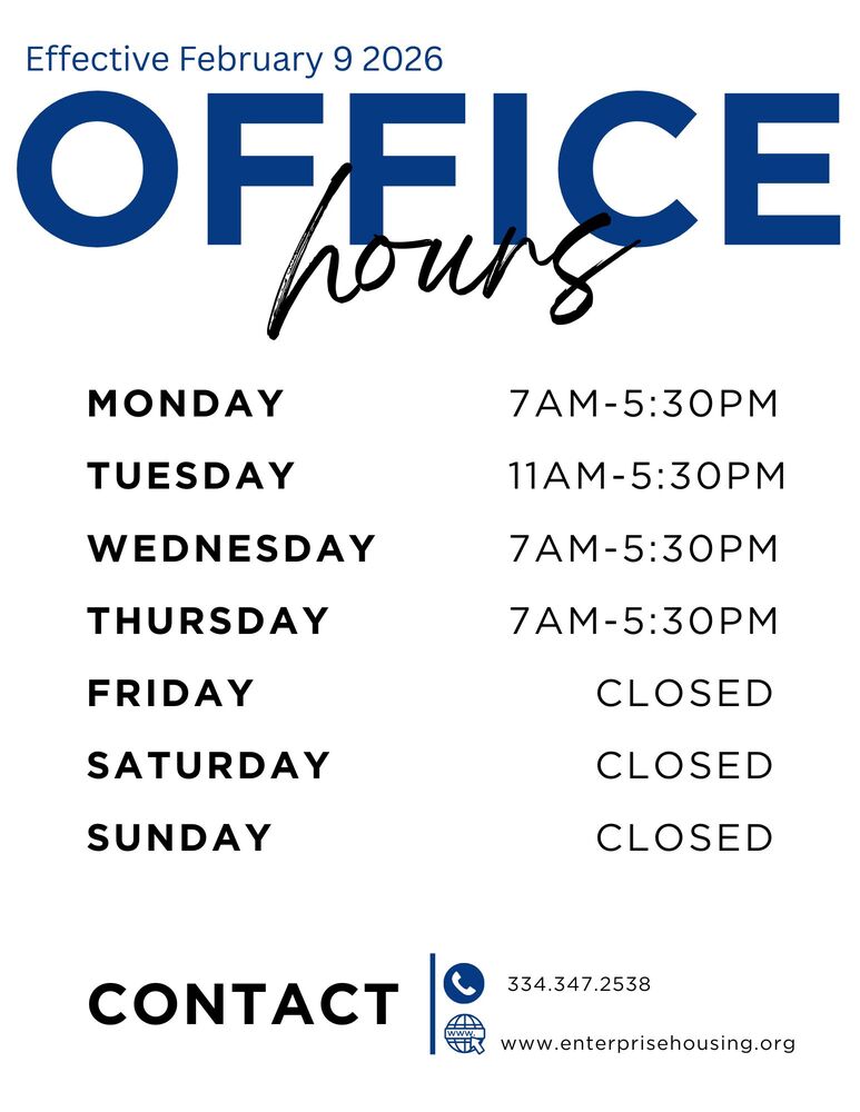 Office hours Monday, Wednesday and Thursday 7 am to 5:30 pm and 11 am to 5:30 pm on Tuesdays.  Closed on Friday, Saturday and Sunday.