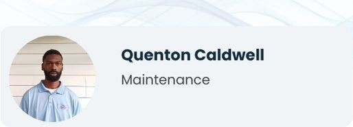 Quenton Caldwell.  Information below.