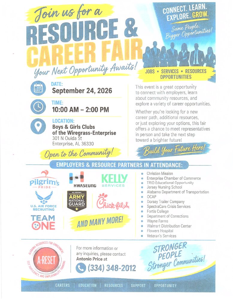 Career Fair Flyer.  Details above.